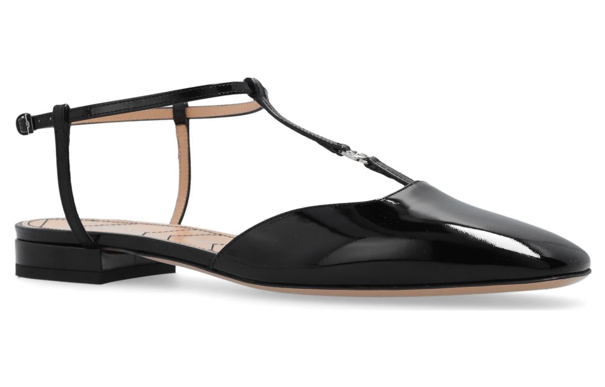 (WMNS) Gucci New Denim Ballerina Flats 'Black' 754136-BNC00-1000