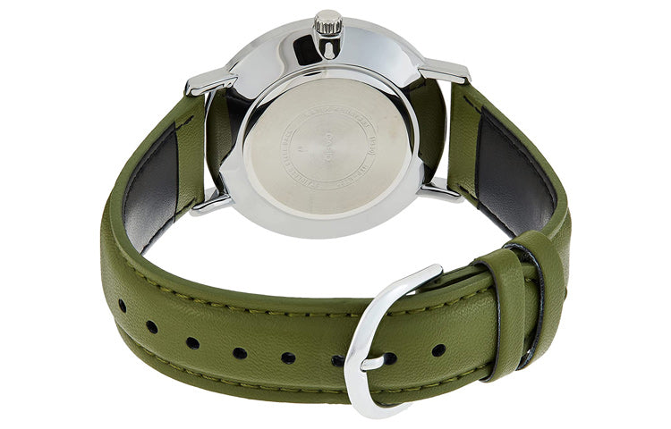 CASIO Men's DRESS Quartz Green Strap Mens Green Analog MTP-VT01L-3B