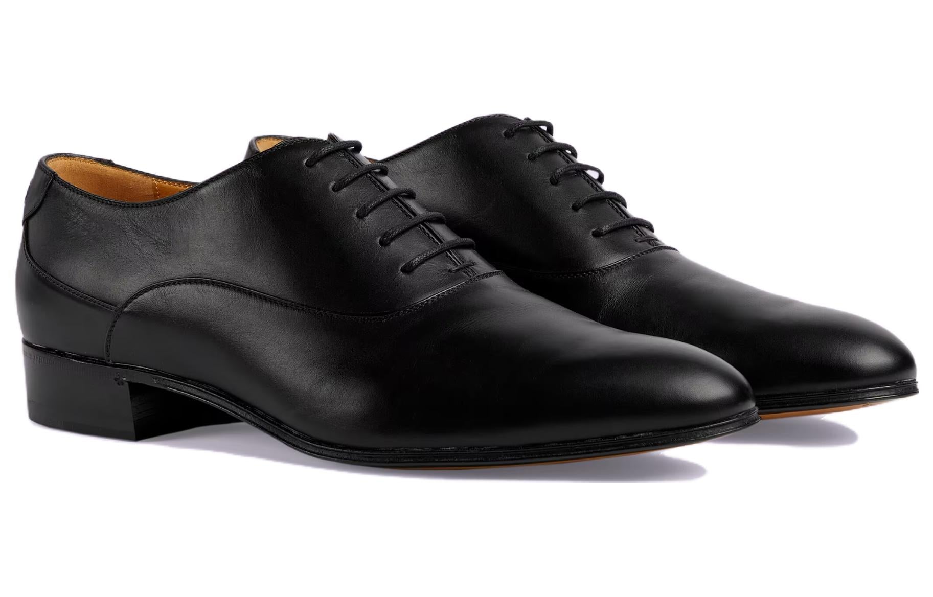 Gucci lace-up shoe with Double G 'Black Leather' 719741-06F00-1000