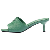PRADA Slip-Resistant Slide Slippers Women's Green