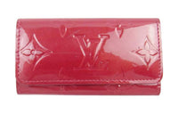 LOUIS VUITTON Patent Leather Key Pouch Women's Red