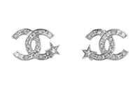 CHANEL Silver Stud Earrings Women's