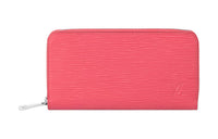 LOUIS VUITTON Zippy Epi Leather Wallet Women's Pink Sky