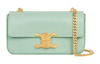 CELINE Triumph Gate Triomphe Lizard Leather Shoulder Bag Handbag Shoulder Bag Women's Green