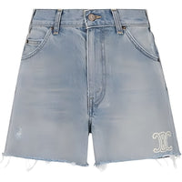 CELINE Denim Shorts Women's Sky Blue