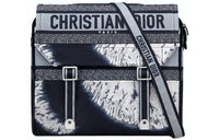 DIOR DiorCamp Canvas Messenger Bag Canvas Bag Shoulder Bag Crossbody Bag Women's Blue