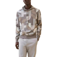 HERMES Cashmere Sweater Men's Mud Charcoal