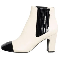 CHANEL Ankle Boots Women's White
