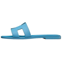 HERMES Oran Stylish Sandals Women's Enamel Blue