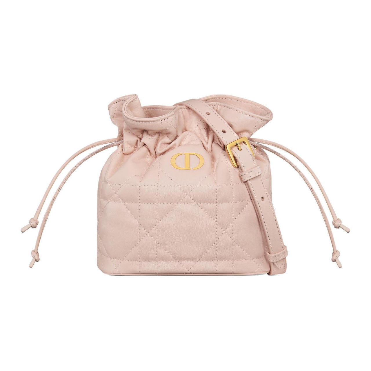 DIOR Miss Caro Sheepskin Bucket Bags Shoulder Bags Mini Women's Rouge Pink