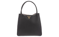 PRADA Genuine Leather Handbag Women's Black