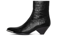 CELINE Conique Ankle Boots Men's Black