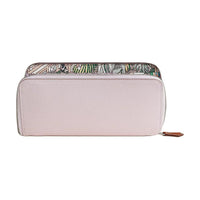 HERMES Silk'In Epsom Calfskin Wallet Women's Light Purple Red