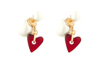 DIOR Earrings Women's Red