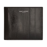 SAINT LAURENT Eel Skin Wallet Men's Caramel Brown