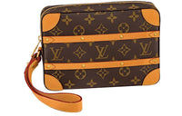 LOUIS VUITTON Soft Trunk Pouch Monogram Brown