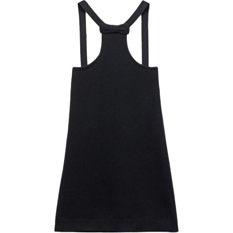 PRADA Bow Detailed Low Back Mini Dress