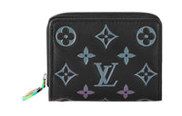 LOUIS VUITTON Monogram Embossed Lambskin Wallet Women's Black