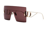 DIOR Square Sunglasses Women's Gold