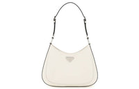 PRADA Leather Shoulder Bag Regular Women's White