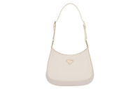 PRADA Patent Leather Hobo Bag Shoulder Bag Women's Ivory White
