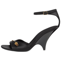 Loro Piana Olympia Strap Sandals 8.5cm Women's Black