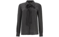 SAINT LAURENT Bow Detailed Long-Sleeved Shirt