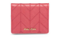 MIU MIU Leather Wallet Women's Pink