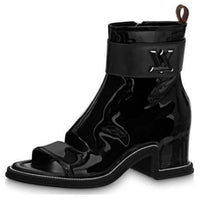 LOUIS VUITTON Moonlight Ankle Boots Women's Black