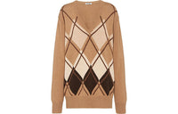 MIU MIU Loose Fit Sweater Women's Camel