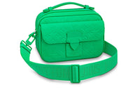 LOUIS VUITTON S Lock Messenger Monogram Embossed Minty Green