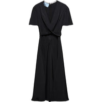 PRADA V neck Short sleeve Midi Dress