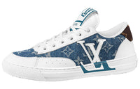 LOUIS VUITTON Charlie Sneakers 'White Denim Monogram' Women's