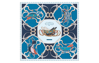 HERMES Silk Scarves Women's Blue