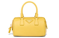 PRADA Saffiano Leather Shoulder Bag Crossbody Bag Handbag Regular Women's Sunlight Yellow
