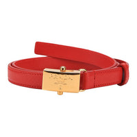 PRADA Leather Belts Women's Red
