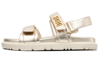 DIOR DiorAct Beach Sandals Women's Gold