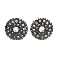 CHANEL Pre-Owned 1986-1988 CC Rhinestone-embellished Clip-on Earrings