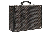 GOYARD Manoir Canvas With Leather Briefcases Medium Size Unisex Black