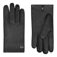 DIOR Mulberry Silk Gloves Men's Black
