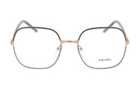 PRADA - Square Eyeglass Frames Women's Gold