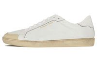 SAINT LAURENT Court Classic SL/39 Low Perforated Leather Ivory