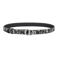 DIOR Badge Buckle Smooth Buckle Leather Belts Women's Multicolor 2CM