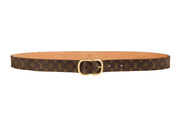 LOUIS VUITTON Cow Leather Leather Belts Women's Width: 2.5cm