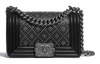 CHANEL Leather Wallet Shoulder Bag Regular Women's Black