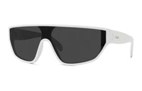 CELINE Acetate Irregular Shape Sunglasses Women's White