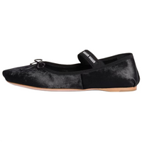 MIU MIU Flat Mary Jane Shoes Women's Black