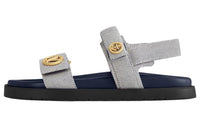 LOUIS VUITTON LV Sunset Strap Sandals Women's Black White