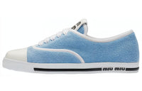 MIU MIU Low Top Stylish Skateboarding Shoes Women's Blue
