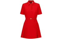 DIOR Quarterly New Products Short-Sleeved Dresses Women's Red